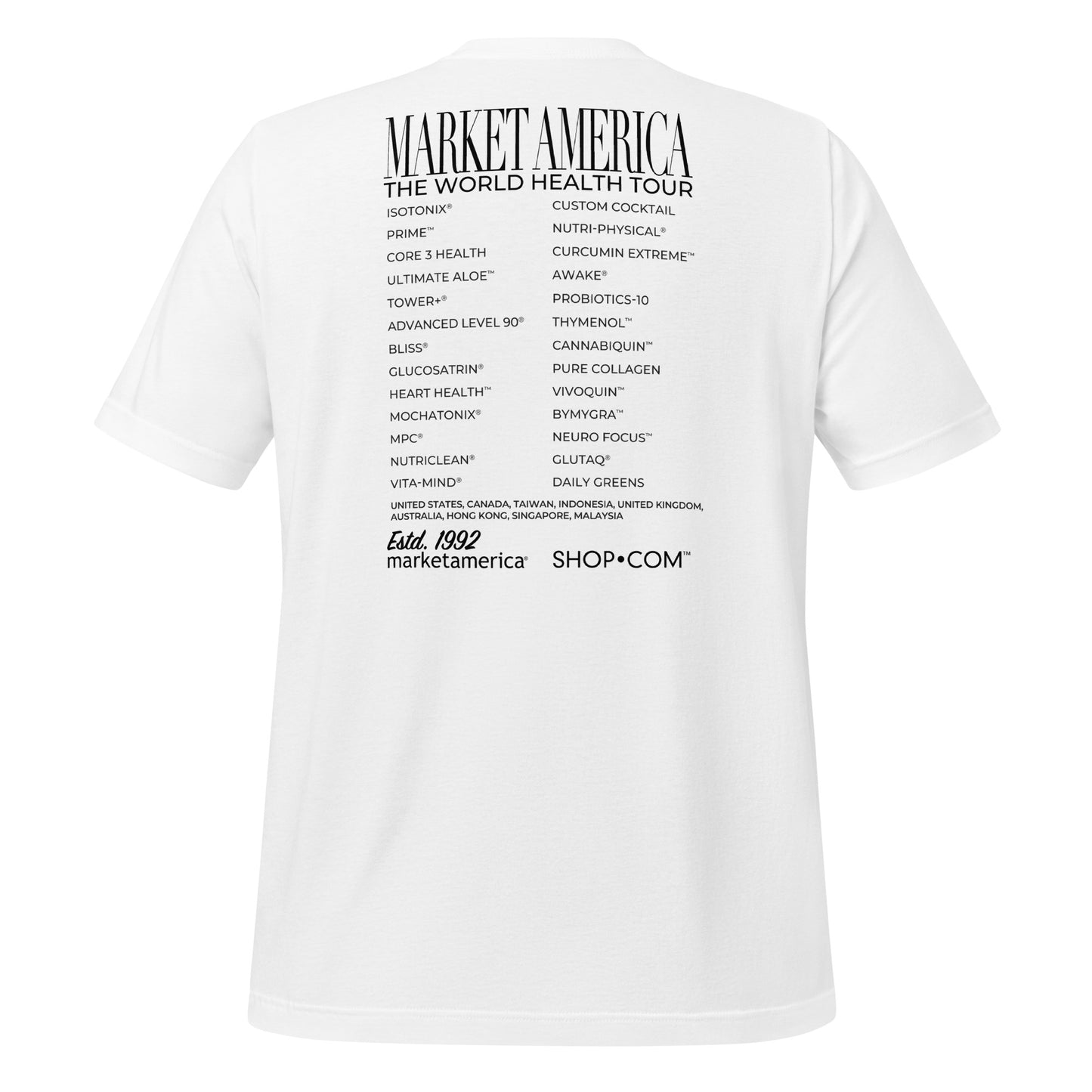 The World Health Tour Tee Shirt